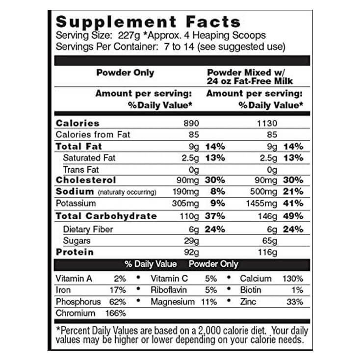 Healthy N' Fit Anabolic Muscle Natural Mass Gainer V2.07to14Serv